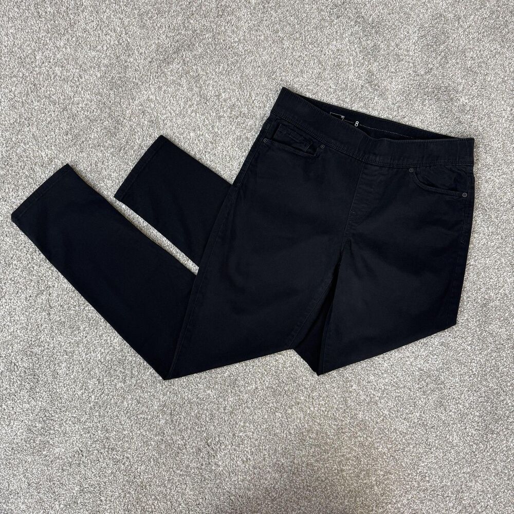 Levi's Jeans Womens 8M W29 L32 Black Dark Wash Pull On Jegging Stretch Maternity